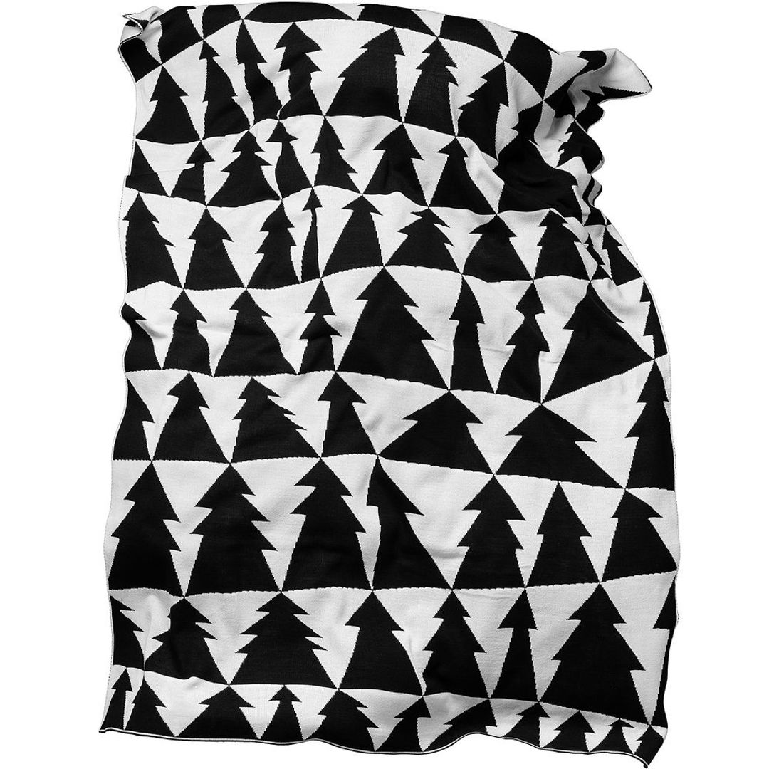 Плед Танцующий лес (Черно-белый) Плед Танцующий лес (Черно-белый)