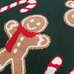 Подушка вязаная с новогодним рисунком Gingerman из коллекции New Year Essential, 45x45 см