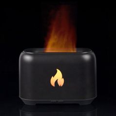 Увлажнитель-ароматизатор Fire Flick с имитацией пламени (Черный)