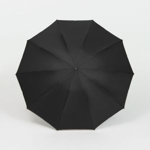 Зонт обратного сложения с ручкой-карабином Foldberry (черный)