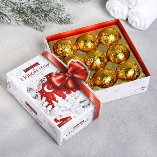 Набор бомбочек для ванной Счастья в Новом году (9 шт) Набор бомбочек для ванной Счастья в Новом году (9 шт)