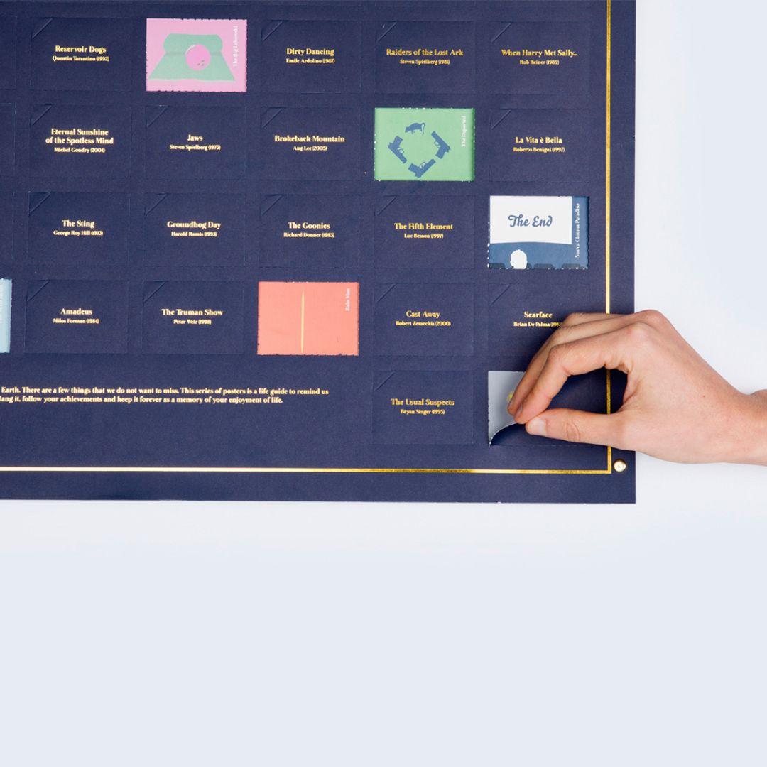 Плакат 100 фильмов которые нужно посмотреть Плакат 100 фильмов которые нужно посмотреть