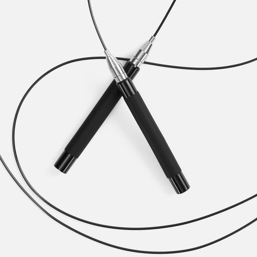 Скоростная скакалка Profi Comfi (черный)