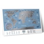 Скретч-карта мира Travel Map Weekend World (на английском)