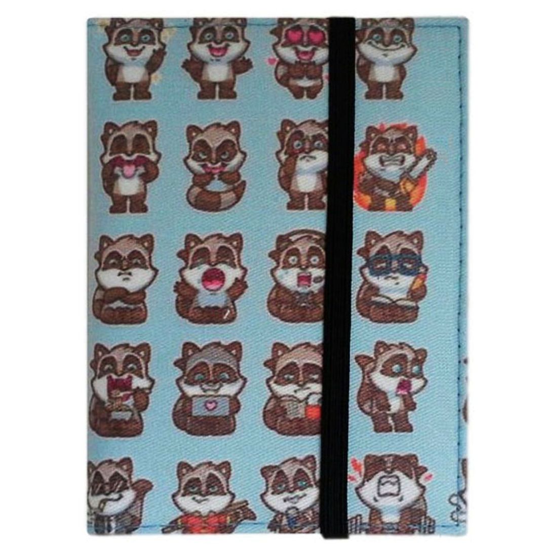 Обложка для паспорта Raccoon Фиксируется резинкой сверху Обложка для паспорта Raccoon Фиксируется резинкой сверху