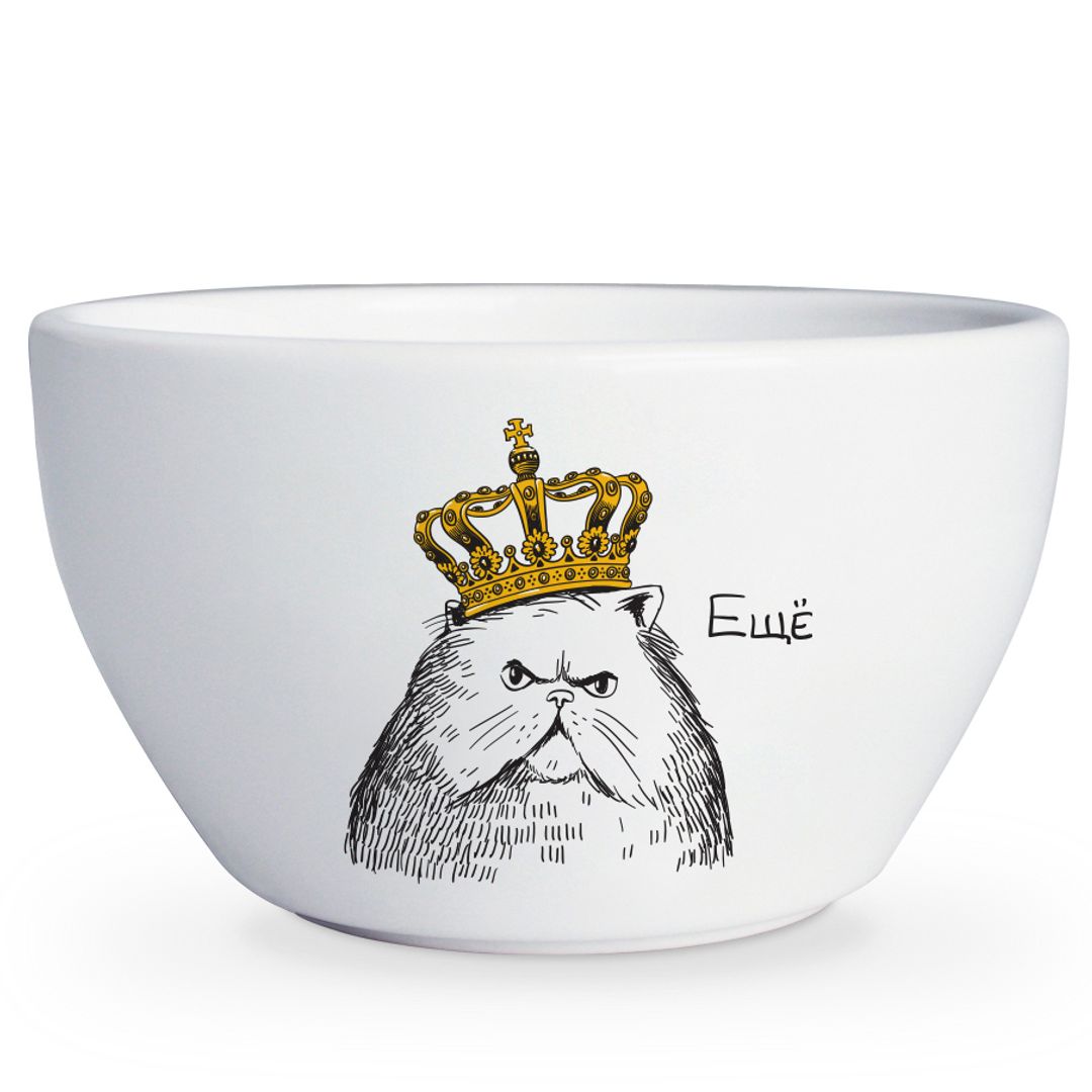 Тарелка глубокая Кот в короне Еще