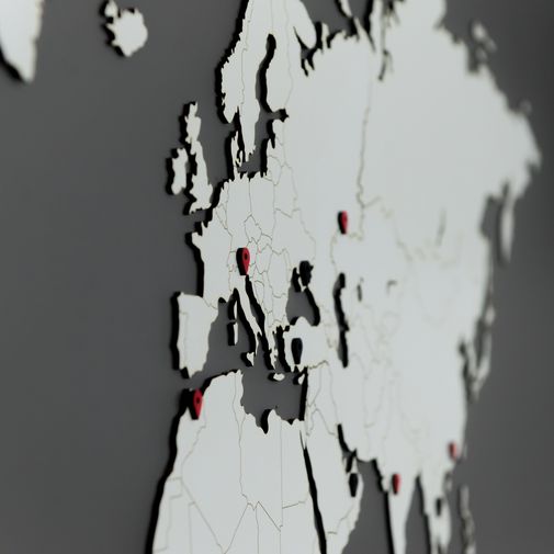 Декоративная Карта мира Wall Decoration White