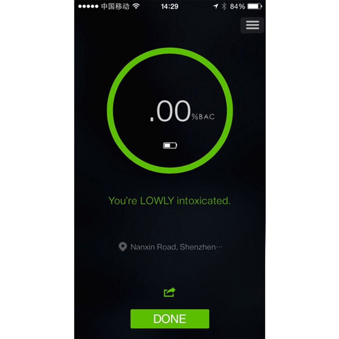 Алкотестер для смартфона iBreathalyzer mini Алкотестер для смартфона iBreathalyzer mini