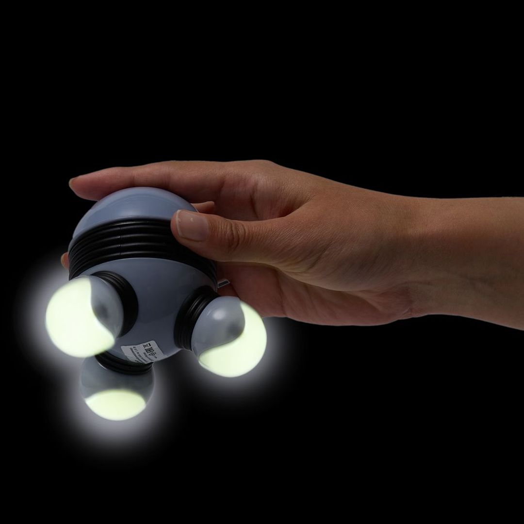 Ручной вибромассажер Spacy (серый с черным) Ручной вибромассажер Spacy (серый с черным)