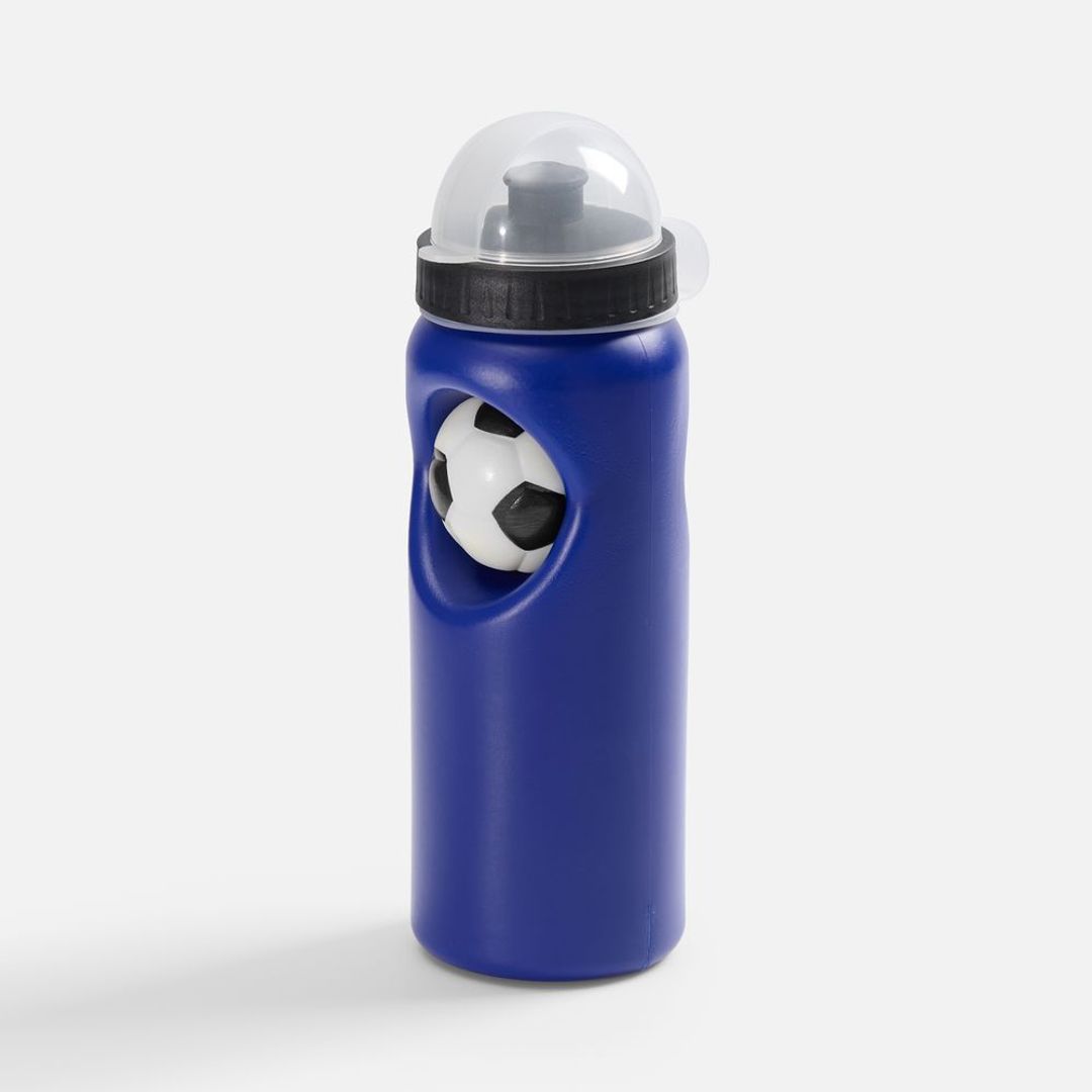 Бутылка с антистрессом Footballer (синий)