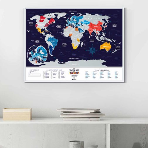 Скретч-карта мира Travel Map Holiday World (на английском) Скретч-карта мира Travel Map Holiday World (на английском)