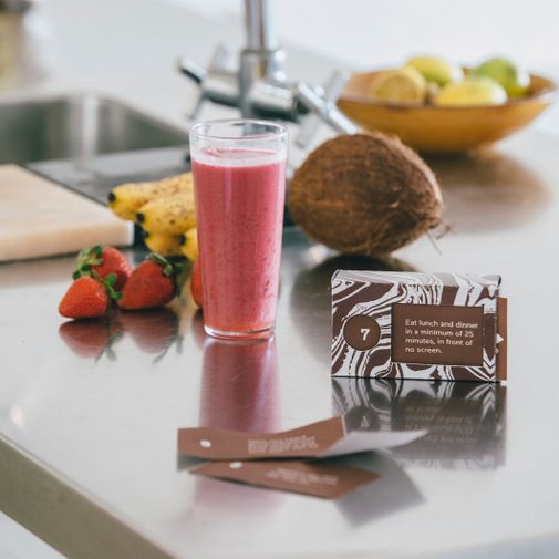 Набор бумажных мотиваторов 21 день, чтобы перестать есть вредную пищу