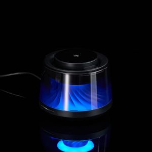 Bluetooth-колонка с подсветкой и беспроводной зарядкой Quantium (черный)