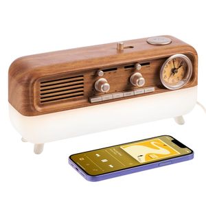 Ретро Bluetooth-колонка с часами и подсветкой Multiverse