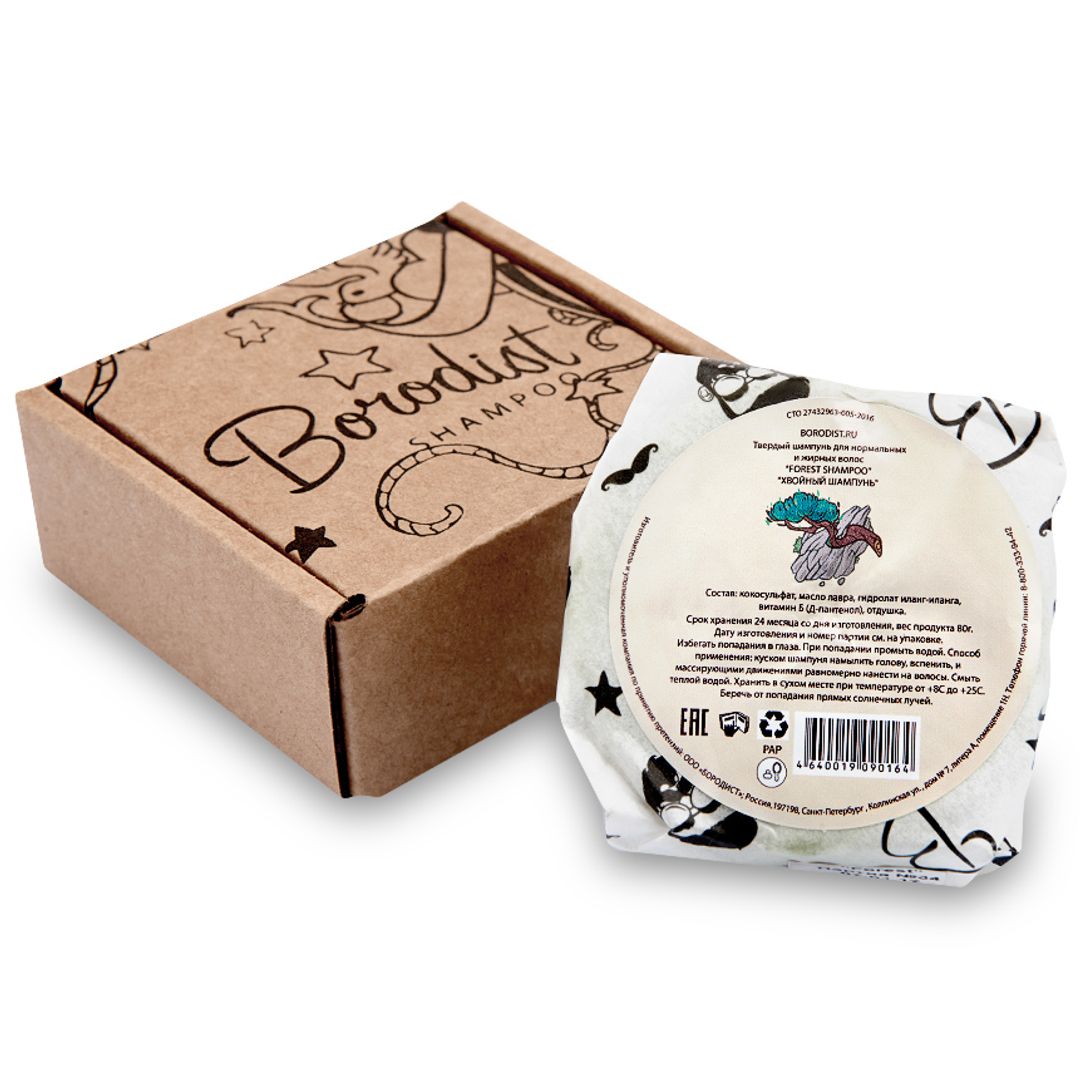 Твердый шампунь Borodist Forest Shampoo