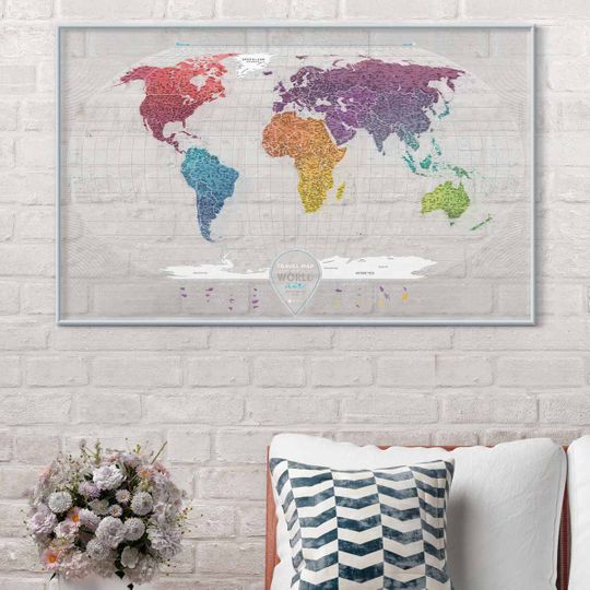 Скретч-карта мира Travel Map Air World (на английском)