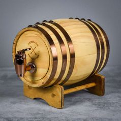 Бочонок для виски Whiskey Barrel на подставке (800 мл)