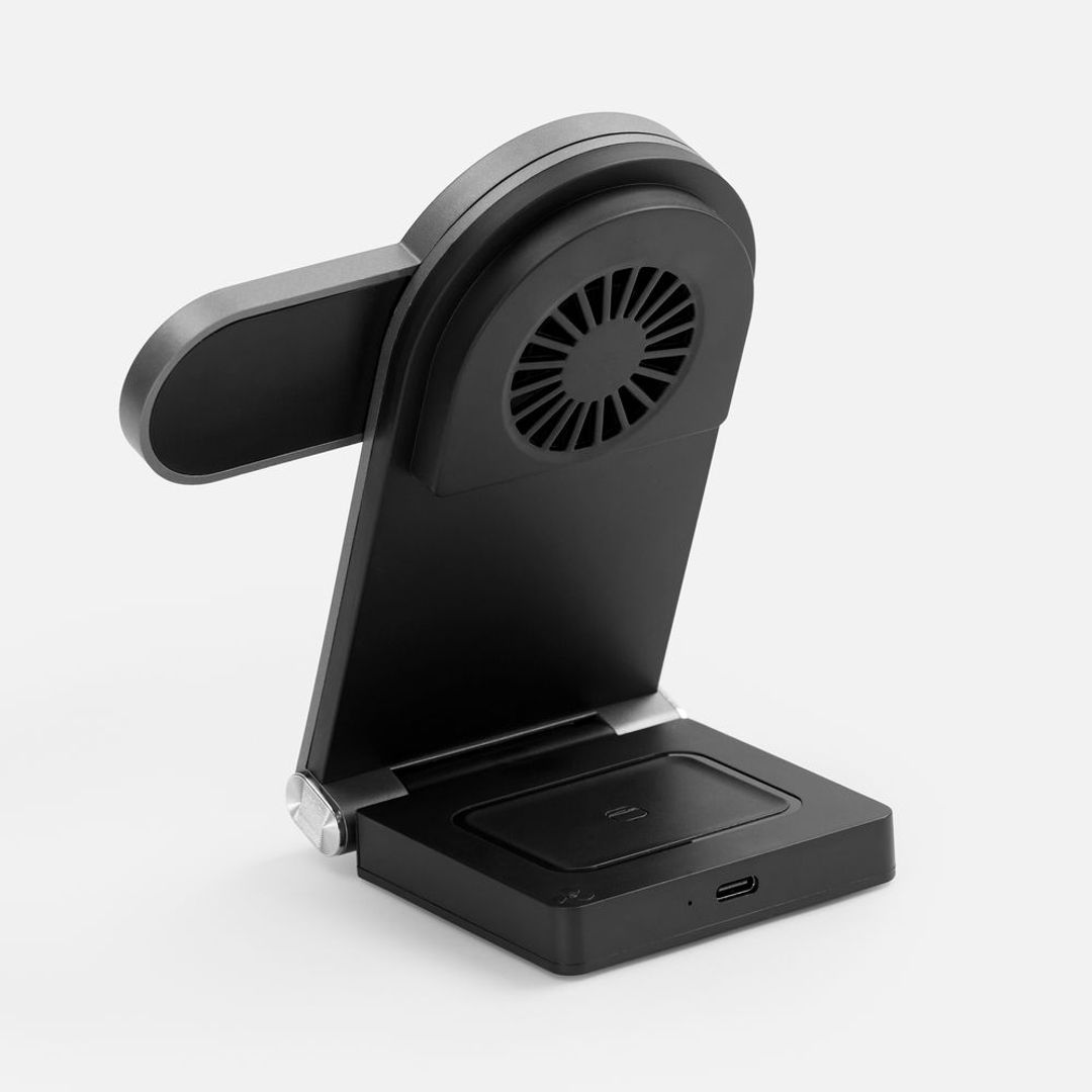 Складная станция беспроводной зарядки transForm (серый металлик)