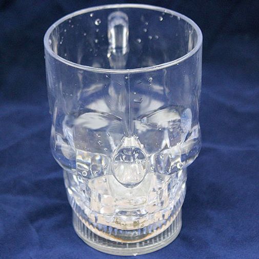 Светящийся пивной бокал Череп Светящийся пивной бокал Череп