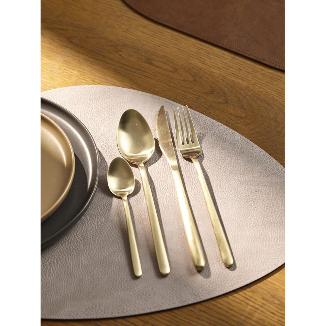Набор столовых приборов Pure, золотистые матовые, 24 пред.