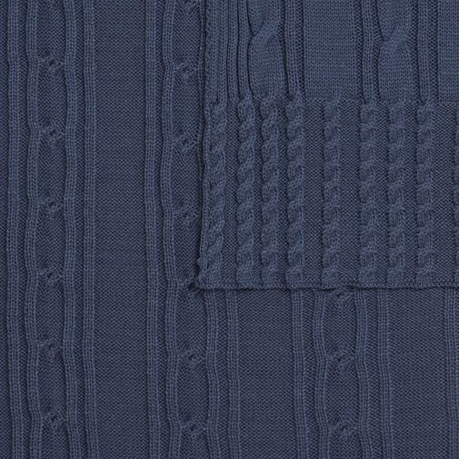 Плед Remitt (серо-синий (сланец))