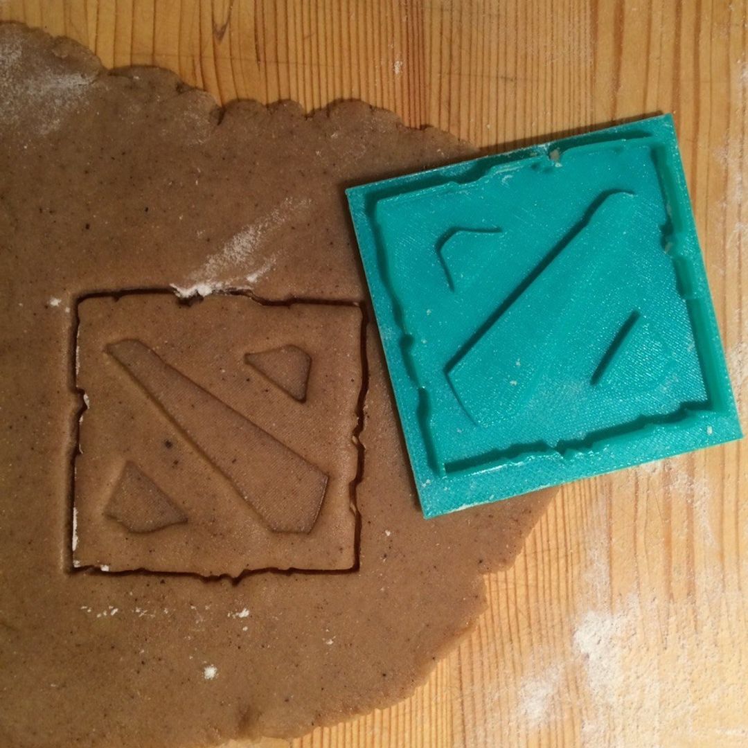 Форма для печенья Dota2 (эмблема) Форма для печенья Dota2 (эмблема)