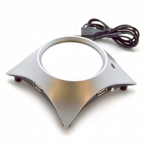 USB Подогреватель для чашки с хабом (Серый)