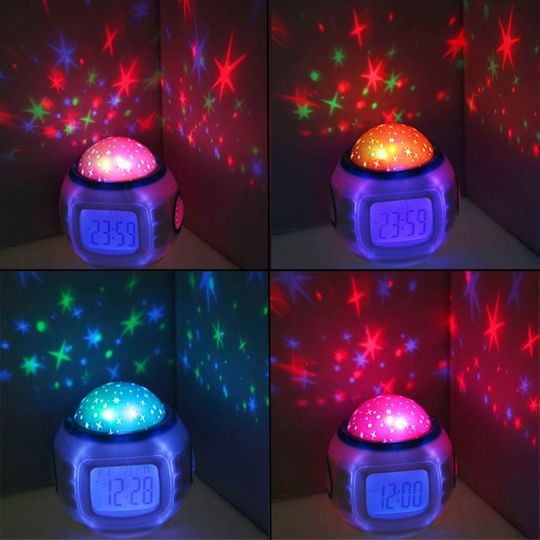 Будильник с проекцией звезд и звуками природы Будильник с проекцией звезд и звуками природы