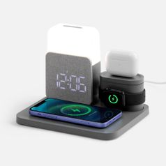 Зарядная станция с часами и подсветкой Large Charge ver.2 (серый)