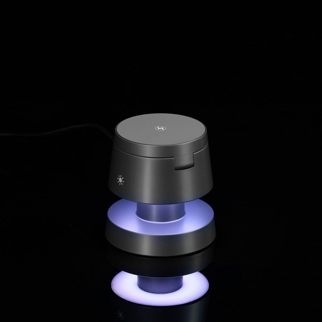 Станция беспроводной зарядки с подсветкой Lume (серый)