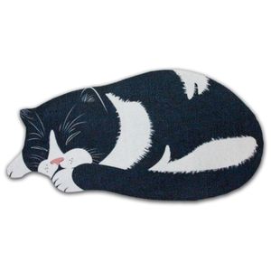 Котоковрик (Черный + белый)