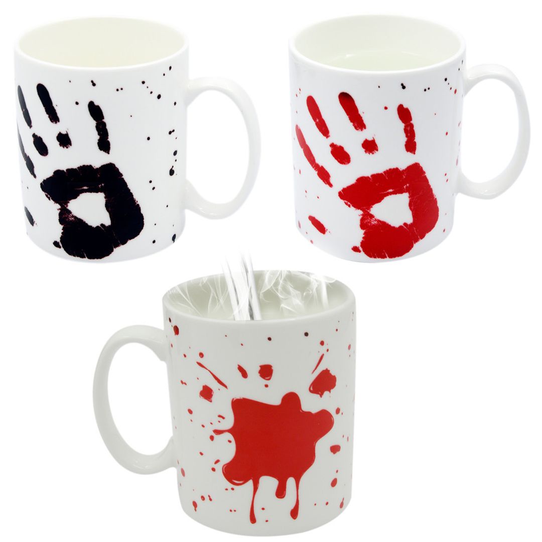 Термокружка Кровавая рука В холодном виде и в нагретом с двух сторон Термокружка Кровавая рука В холодном виде и в нагретом с двух сторон