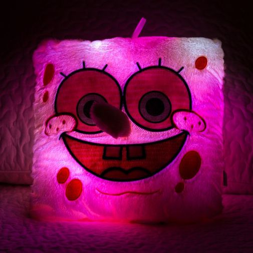 Светящаяся подушка Губка Боб