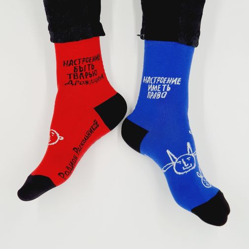 Носки Настроение право иметь или быть тварью дрожащей Носки Настроение право иметь или быть тварью дрожащей