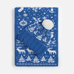 Шапка Holidale (синяя с молочным)