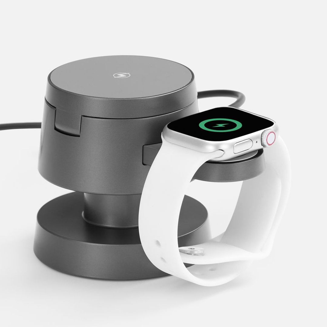 Станция беспроводной зарядки с подсветкой Lume (серый)