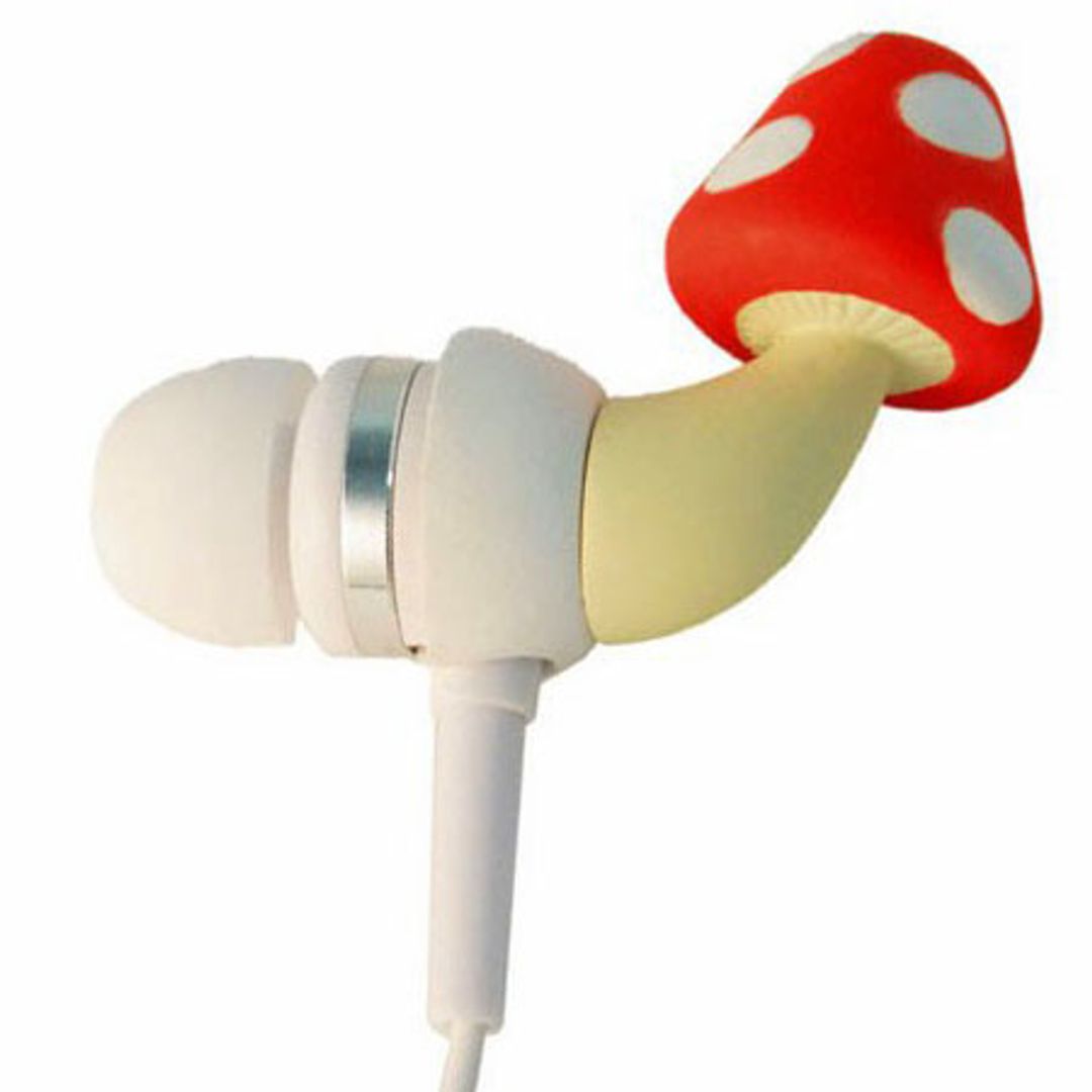 Crazy Earphones Наушники Грибы Crazy Earphones Наушники Грибы