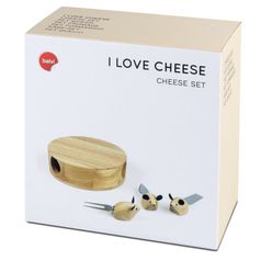 Набор доски и приборов для сыра I Love Cheese