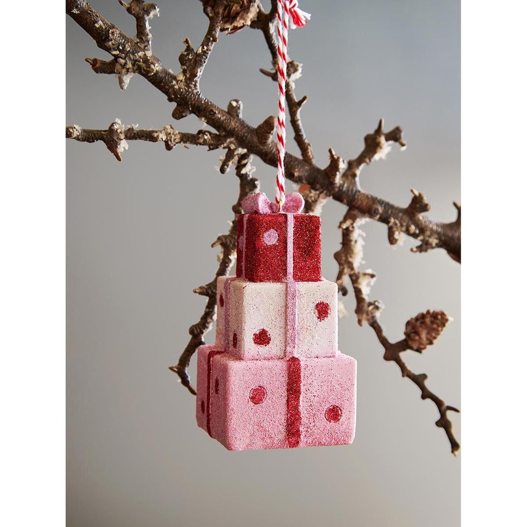 Набор ёлочных украшений Pink fairytale из коллекции New Year Essential, 4 шт.