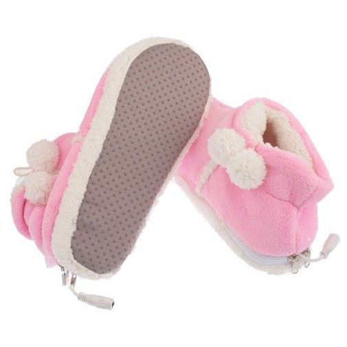 Тапочки с подогревом от USB Угги Розовые