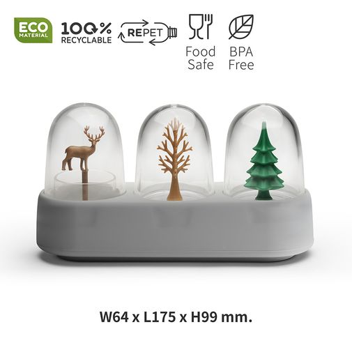 Набор для соли, перца, зубочисток с подставкой Forest Ecology Набор для соли, перца, зубочисток с подставкой Forest Ecology