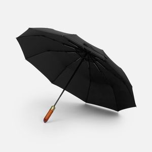 Зонт складной Cloudburst в подарочной упаковке (черный) Зонт складной Cloudburst в подарочной упаковке (черный)