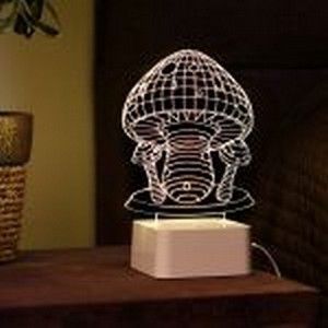 3D Лампа Гриб