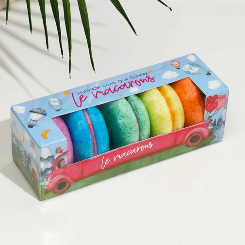 Набор бомбочек для ванн Le macarons (5 шт) Набор бомбочек для ванн Le macarons (5 шт)