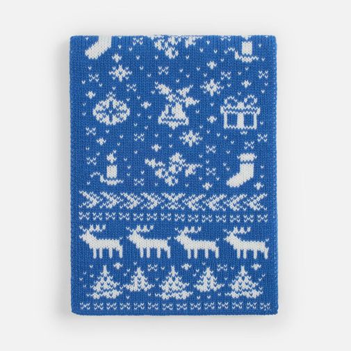 Шарф Holidale (синий с молочным) Шарф Holidale (синий с молочным)