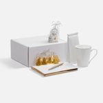 Подарочный набор Планы на счастье (белый с золотистым) Подарочный набор Планы на счастье (белый с золотистым)