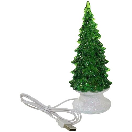 Светящаяся ледяная новогодняя елочка с музыкой