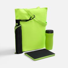 Подарочный набор Flexpen Black Walk (черный с зеленым)