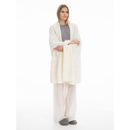 Плед Curve Verve (молочно-белый) Плед Curve Verve (молочно-белый)