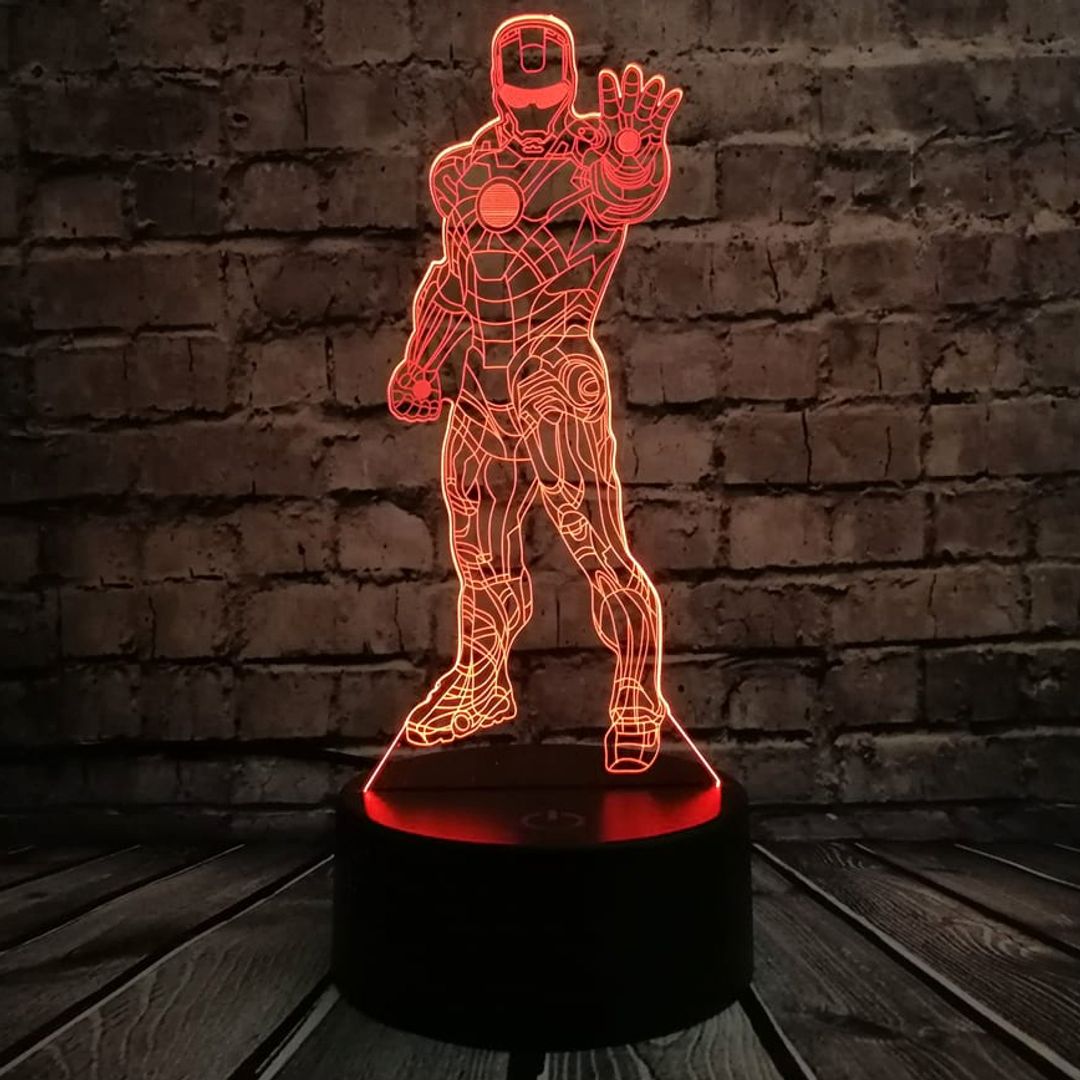 3D Лампа Железный человек